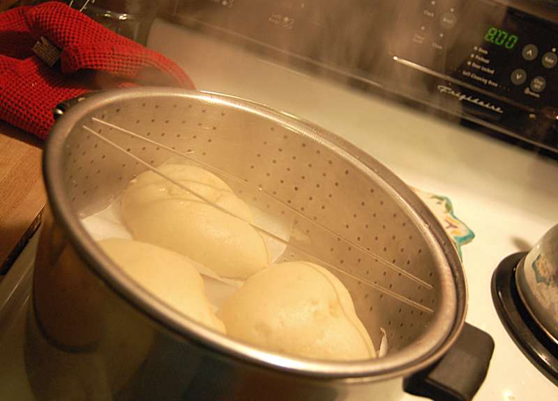 Steam Bao Buns In A Pan