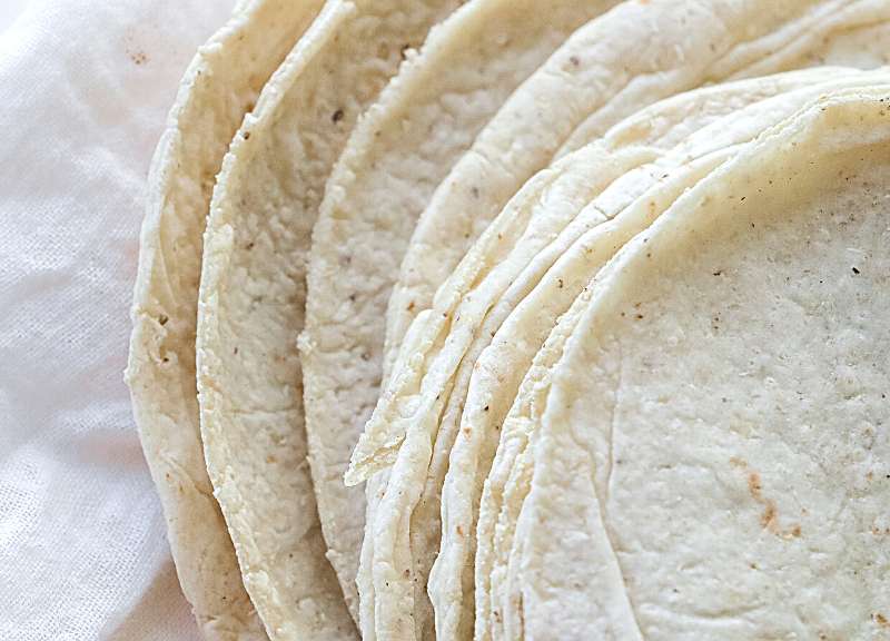 steamed tortillas