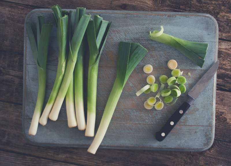 Select And Prepare Leeks